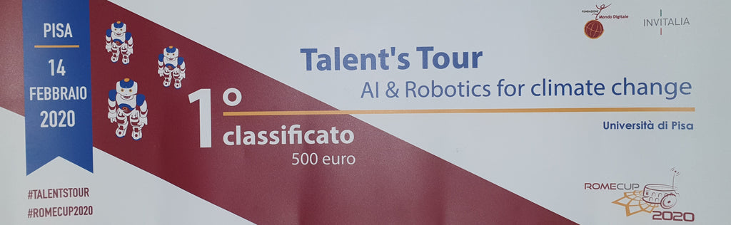 We won the "Talent's Tour" in Pisa themed "AI & Robotics for climate change"
